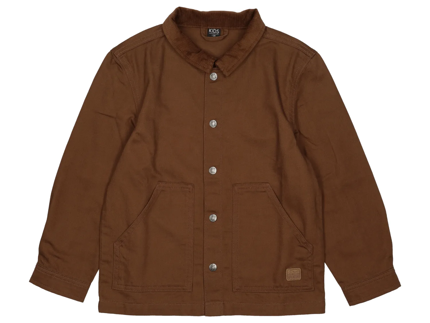 Wibra giacca bambino twill cotone con collo velluto