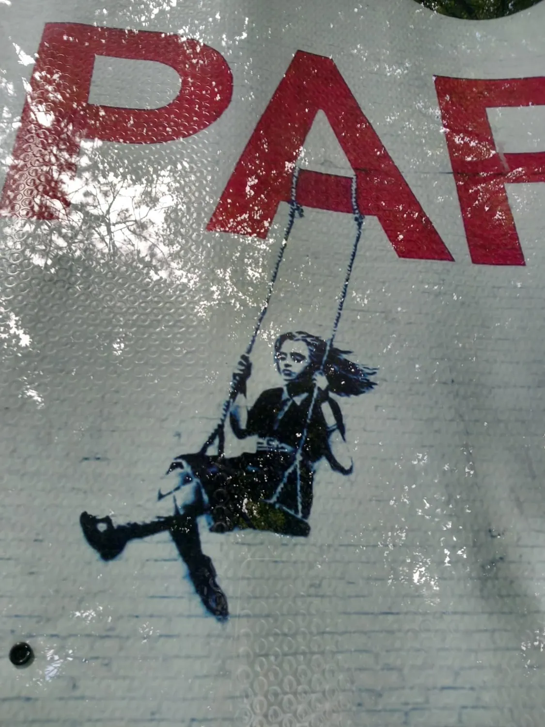 EUROMARKETING Parasole Parabrezza Banksy 130x70 cm
