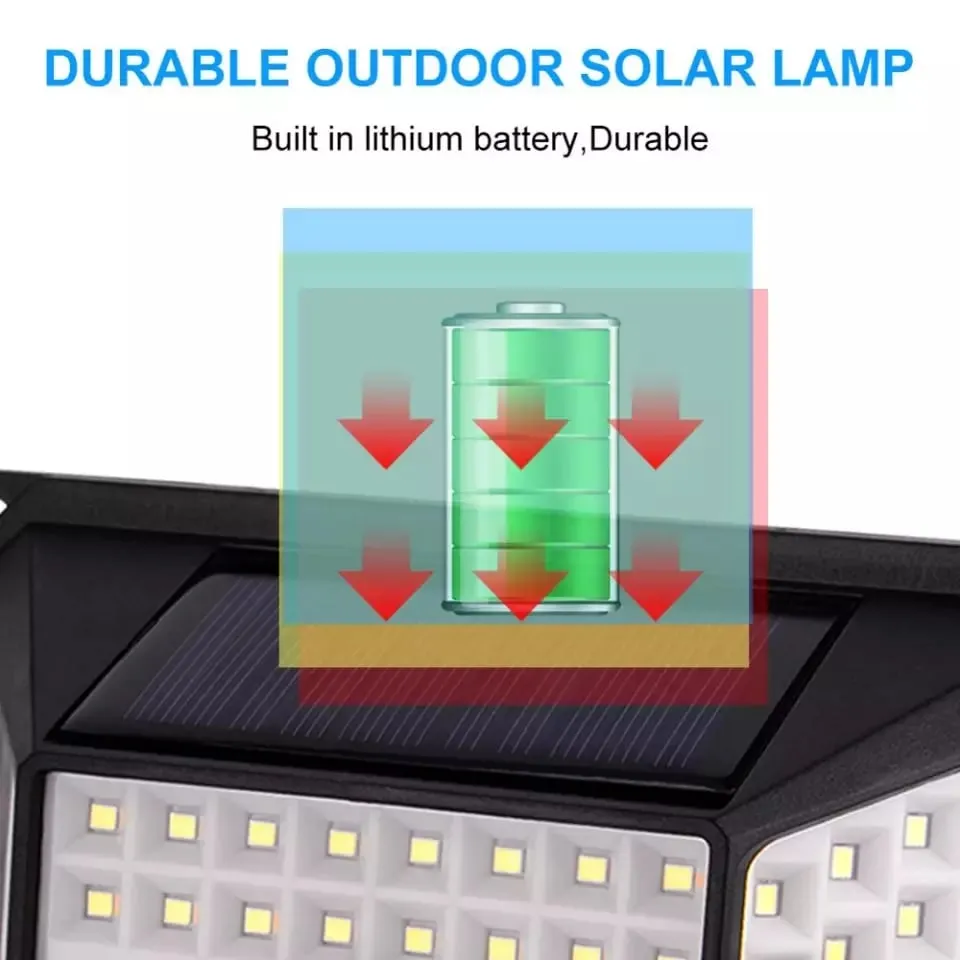 ADAMANTA YT-109 Waterproof Solar LED Lamp 278 lampada solare parete sensore