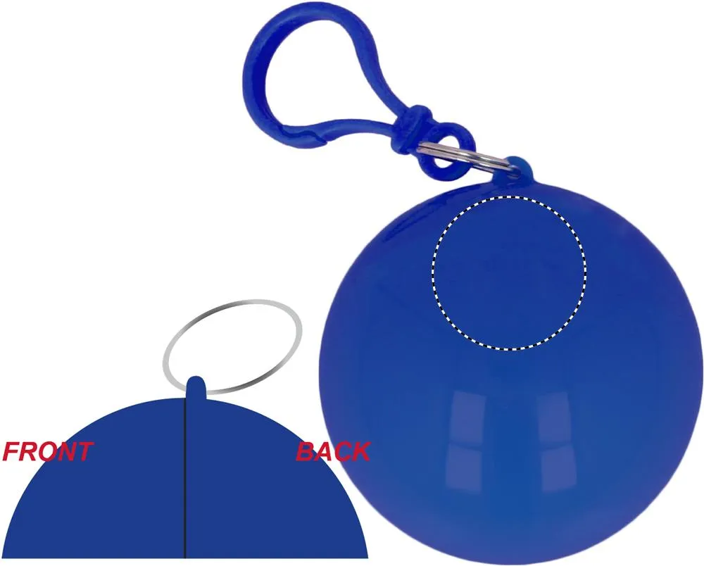 3BPRO MO7421 poncho pioggia PE trasparente con custodia
