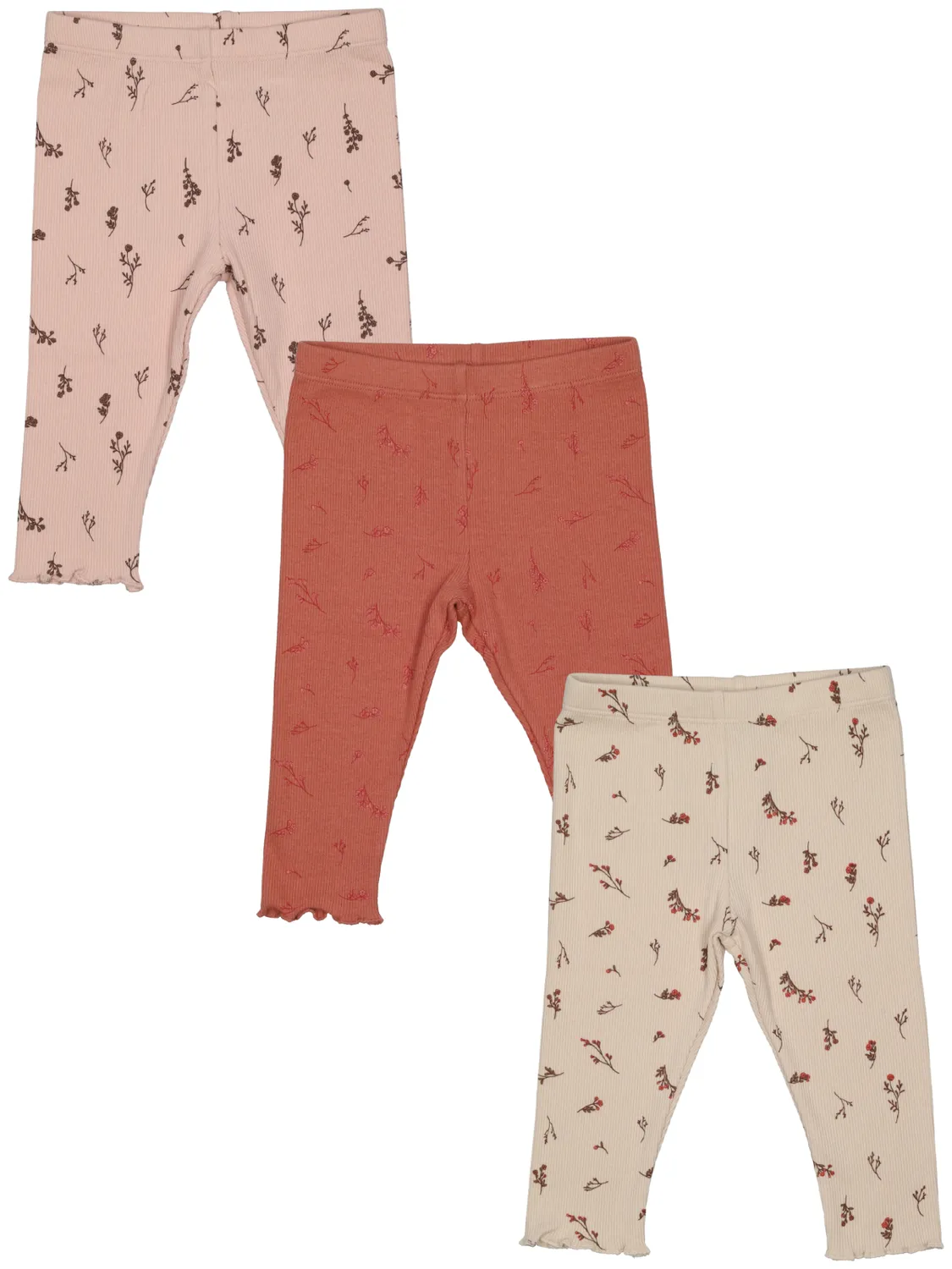 Wibra legging neonata a costa in cotone