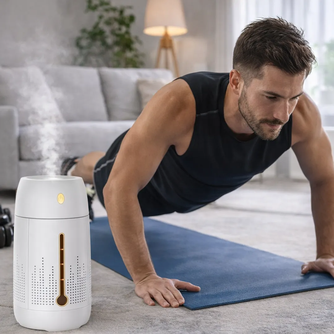 ADAMANTA umidificatore aromaterapia 1.2L con luce LED