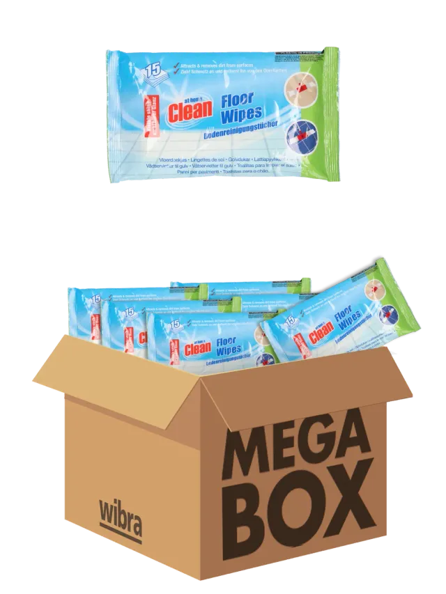 Wibra Vloerdoekjes megabox panni pavimento 180 pezzi profumati