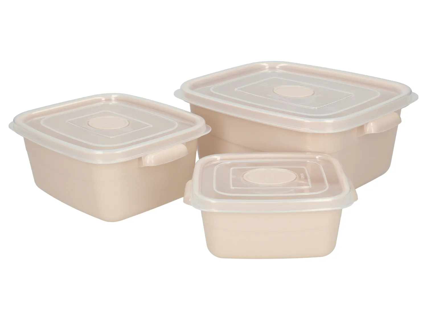 Wibra contenitori microonde set 3 pezzi impilabili