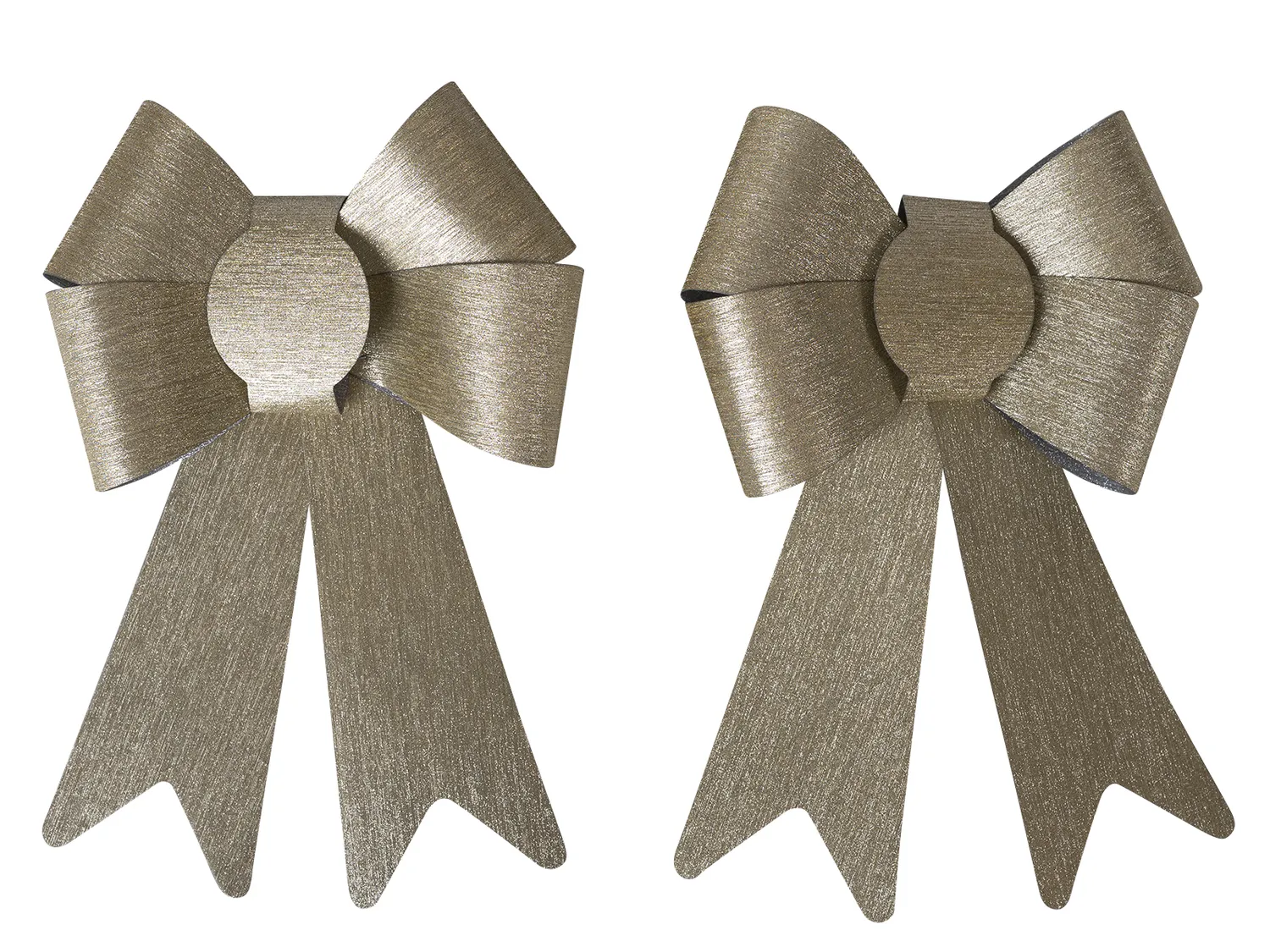 Wibra fiocchi natalizi 13x16 cm 2 pezzi poliestere
