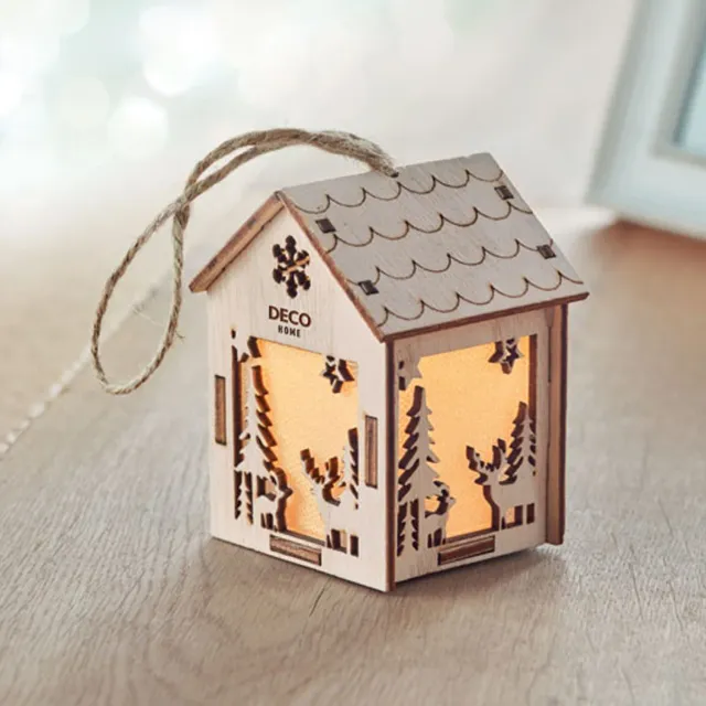 3BPRO CX1463-40 casetta Natale luminosa MDF 8 cm