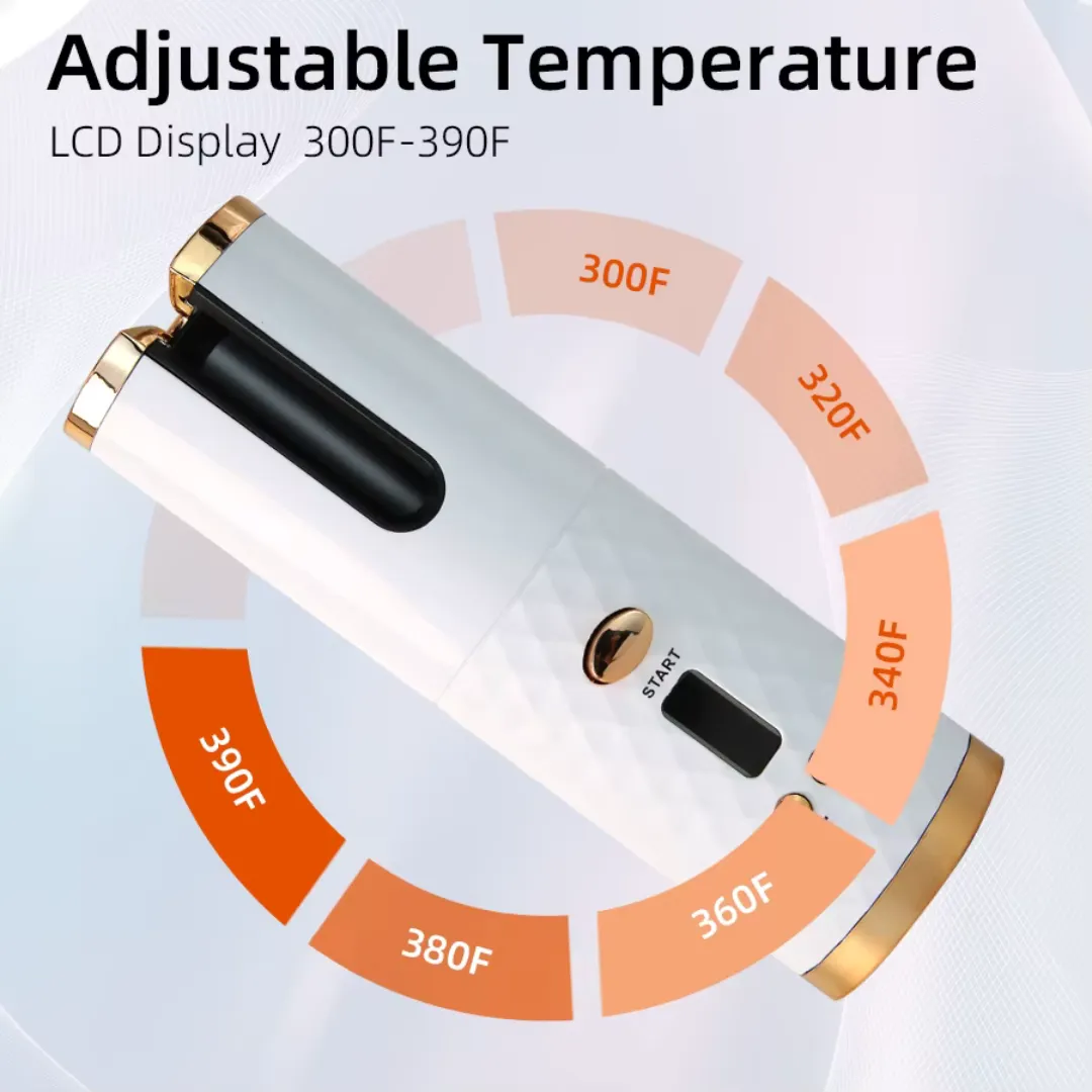 ADAMANTA 2116 Ferro Arricciacapelli Ricaricabile USB