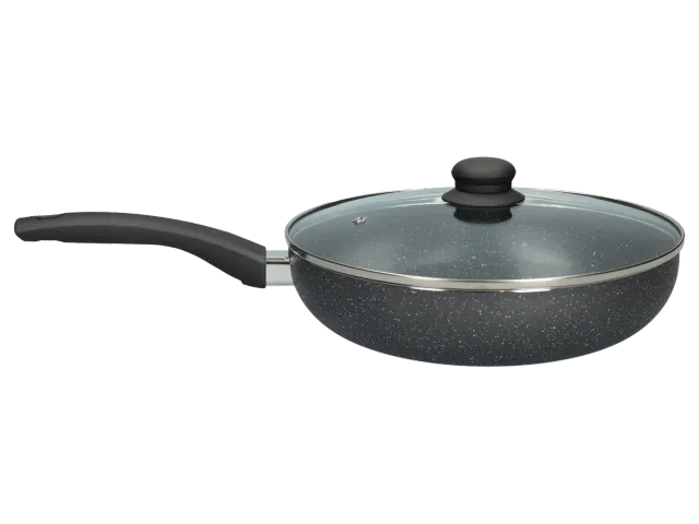 Wibra padella bassa antiaderente 24 cm con coperchio