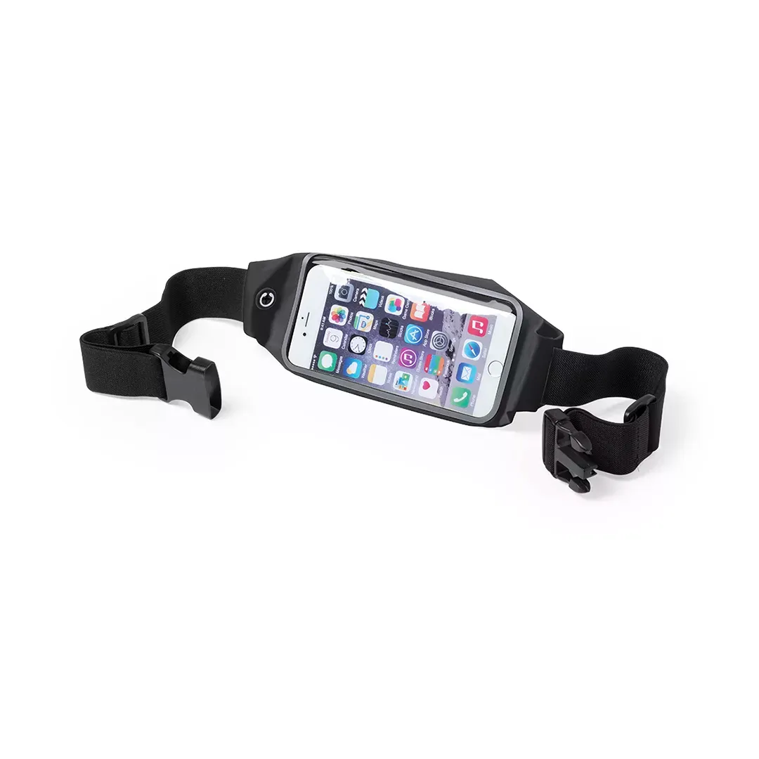 3BPRO Marsupio sportivo lycra riflettente tasca touch 24 cm