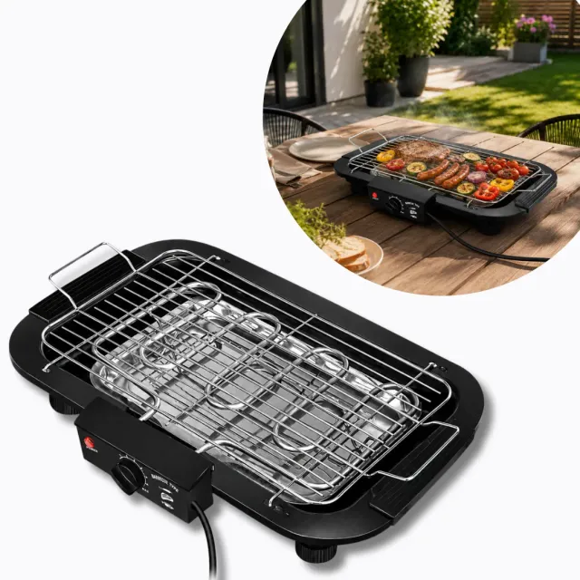 ADAMANTA 7088 barbecue elettrico 2000W regolabile