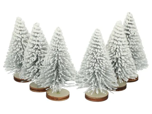Wibra alberelli Natale innevati 7 cm 6 pezzi