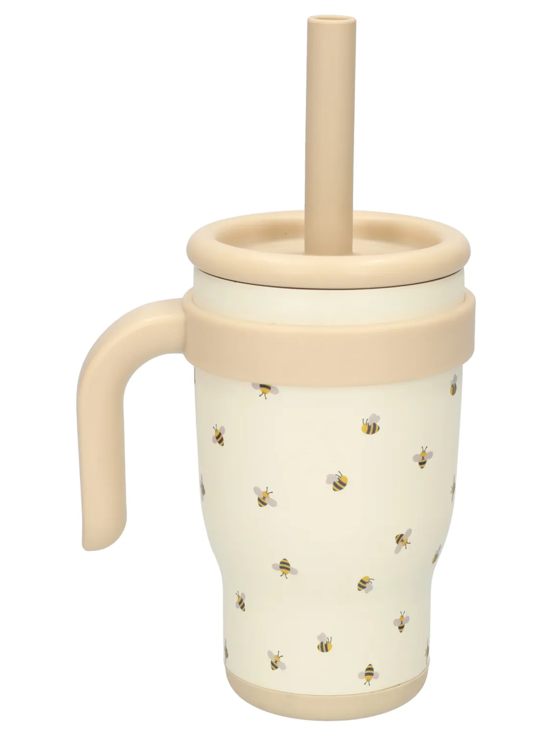 Wibra tazza termica mini con cannuccia 414 ml doppia parete
