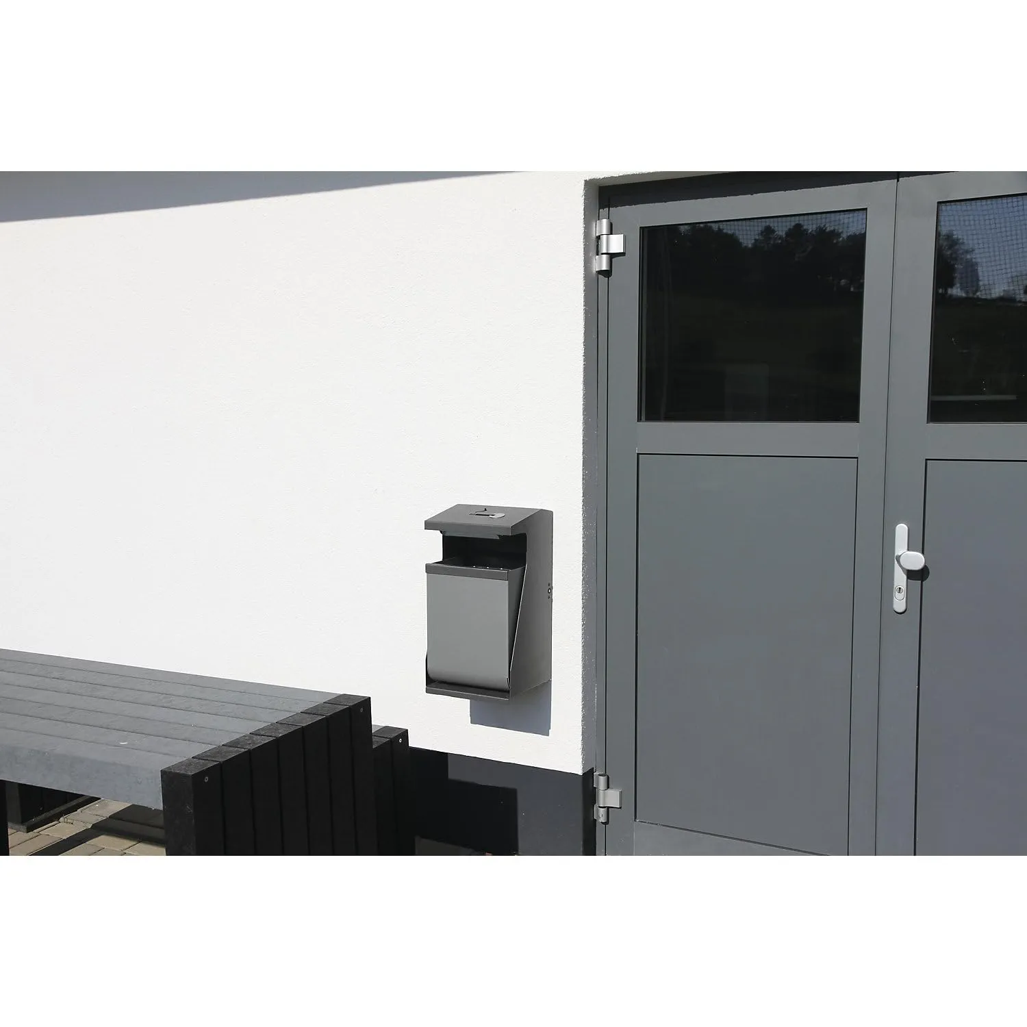 Kaiserkraft WasteVision Pole-Ashtray cestino esterni 22 L