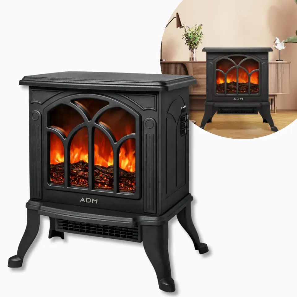 ADAMANTA ADM 2077 camino elettrico 1500W fiamma 3D