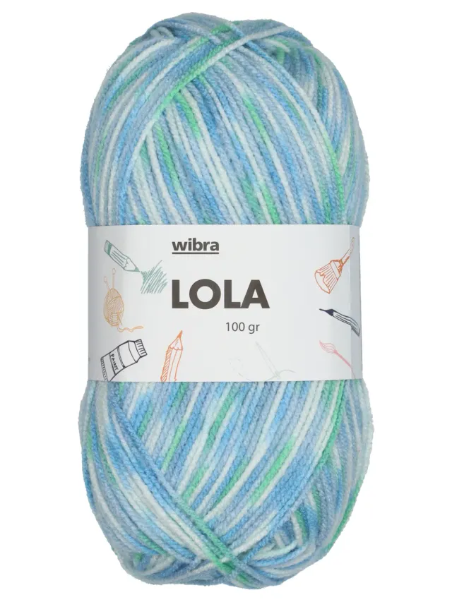 Wibra Lola filato acrilico 100 g 300 m per ferri