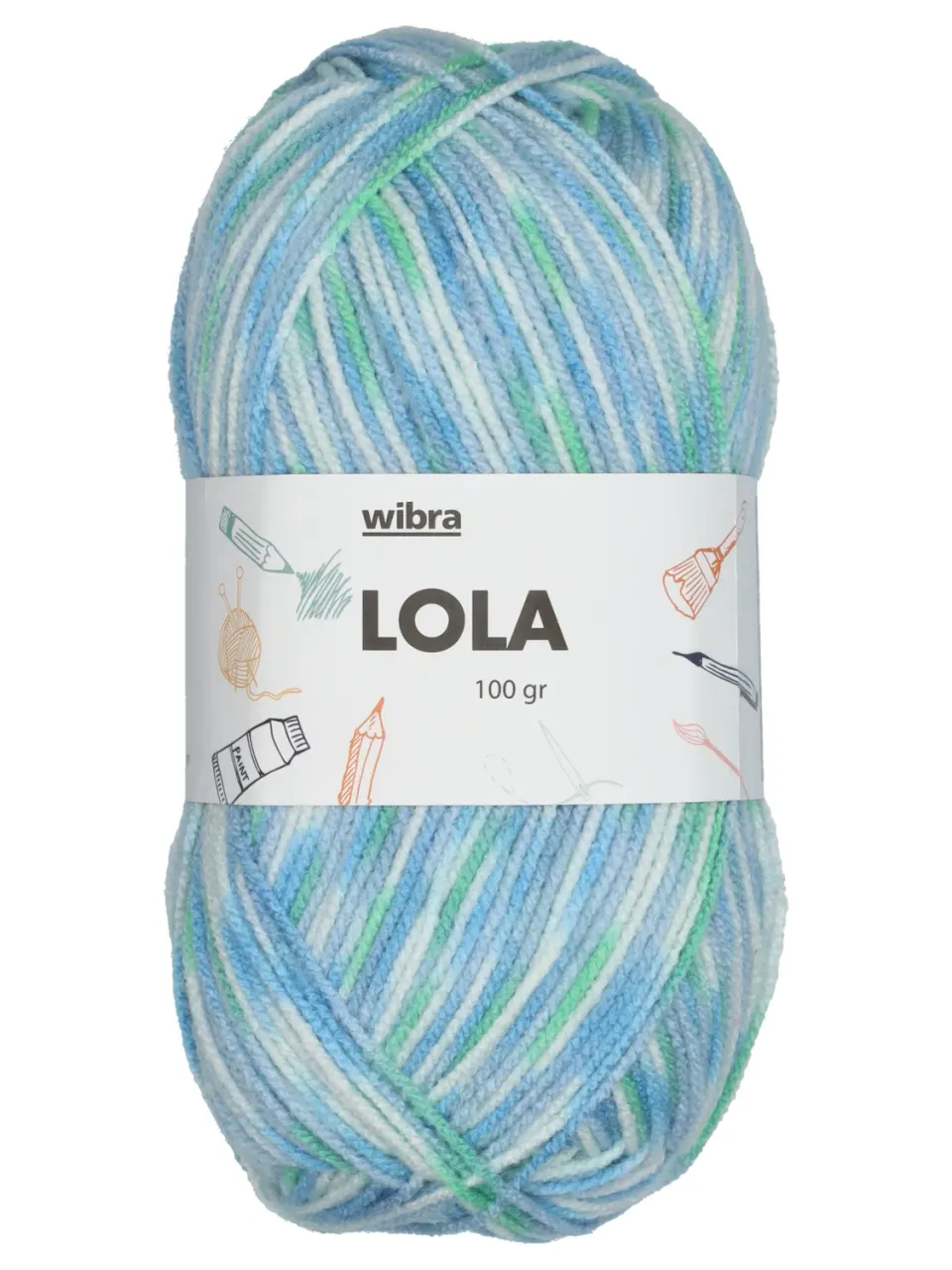 Wibra Lola filato acrilico 100 g 300 m per ferri