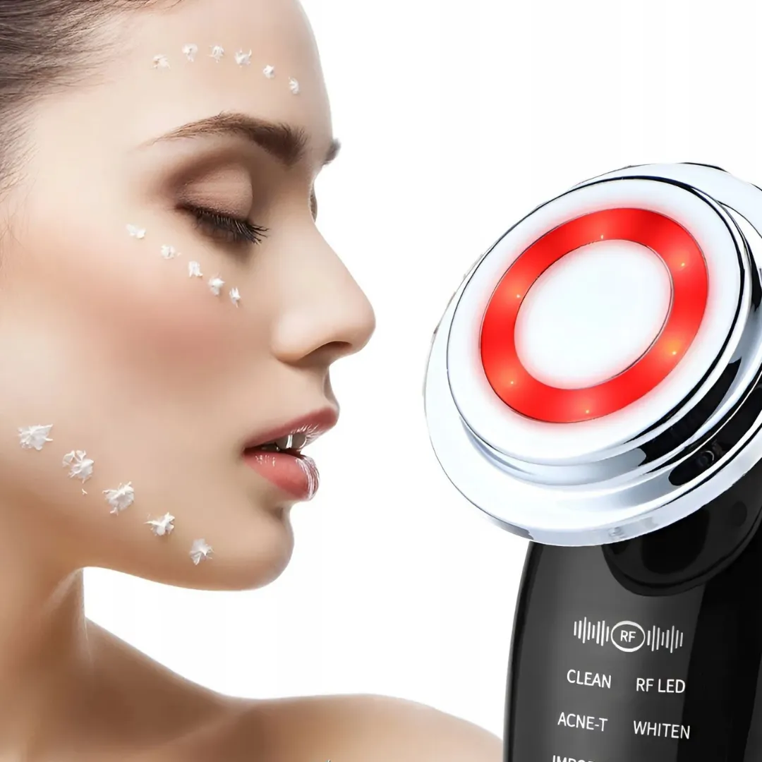 ADAMANTA 7-in-1 Anti-Aging & Skin Rejuvenation Device 7057 dispositivo viso EMS RF LED