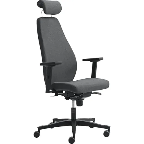 Kaiserkraft sedia da ufficio ergonomica con poggiatesta