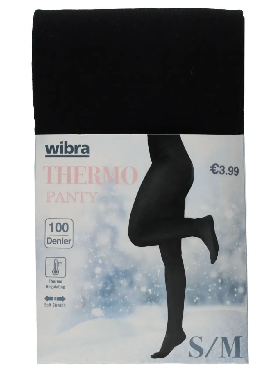 Wibra collant termico donna 100 den nero