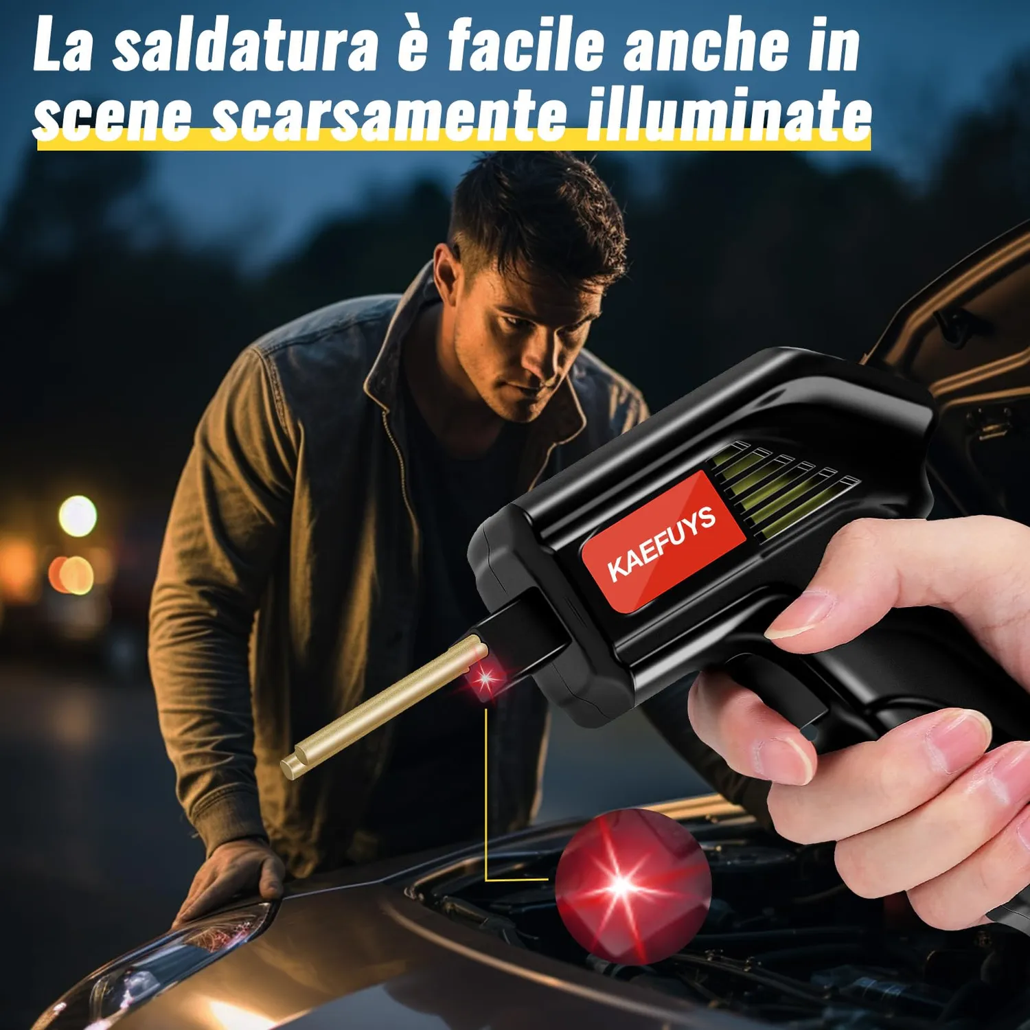 Kaefuys Saldatrice Plastica 170W con 805 Graffe 7 Forme