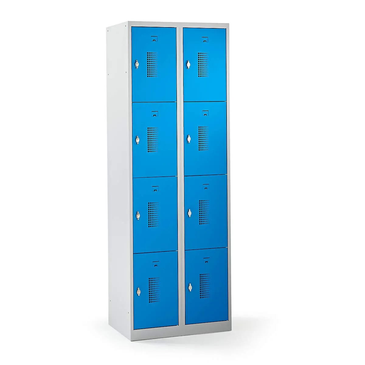 Eurokraft Basic Amsterdam armadietto metallo 4 piani blu