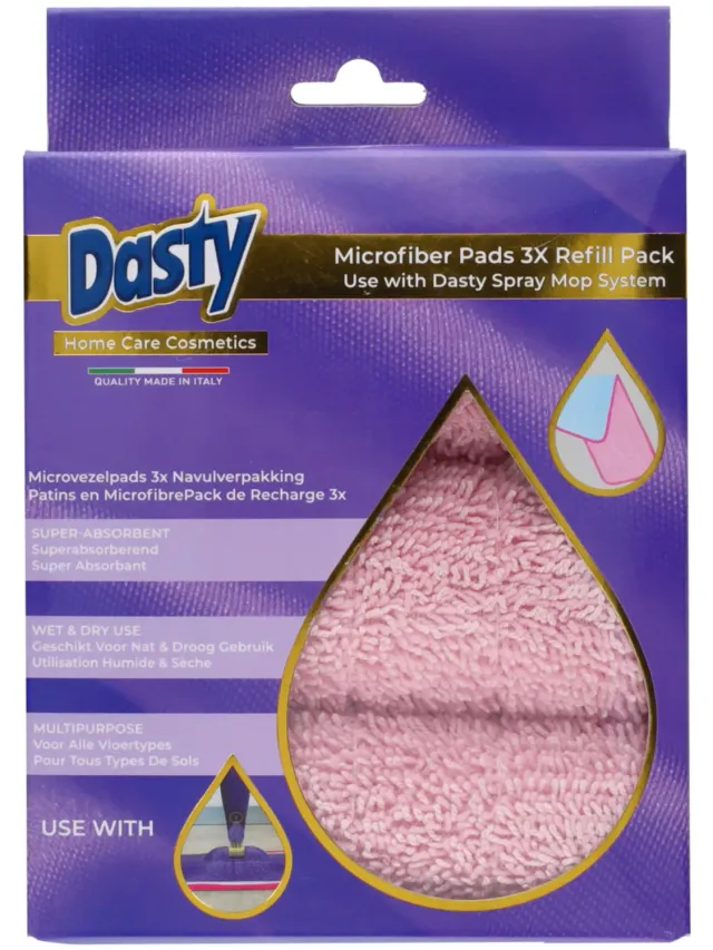 Wibra Dasty Panni Ricambio Spray Mop 3 Pezzi Microfibra