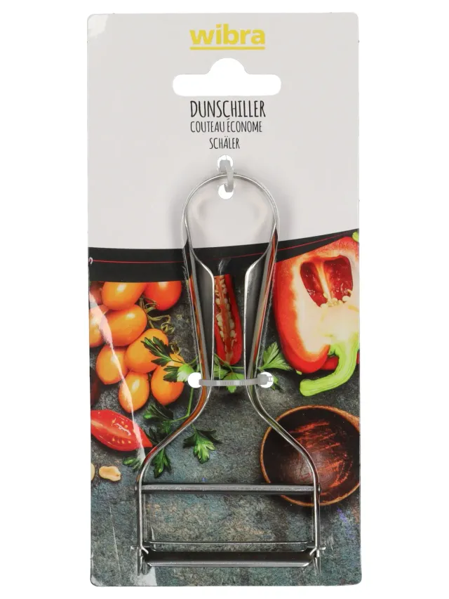 Wibra pelapatate largo in acciaio inox 13 cm