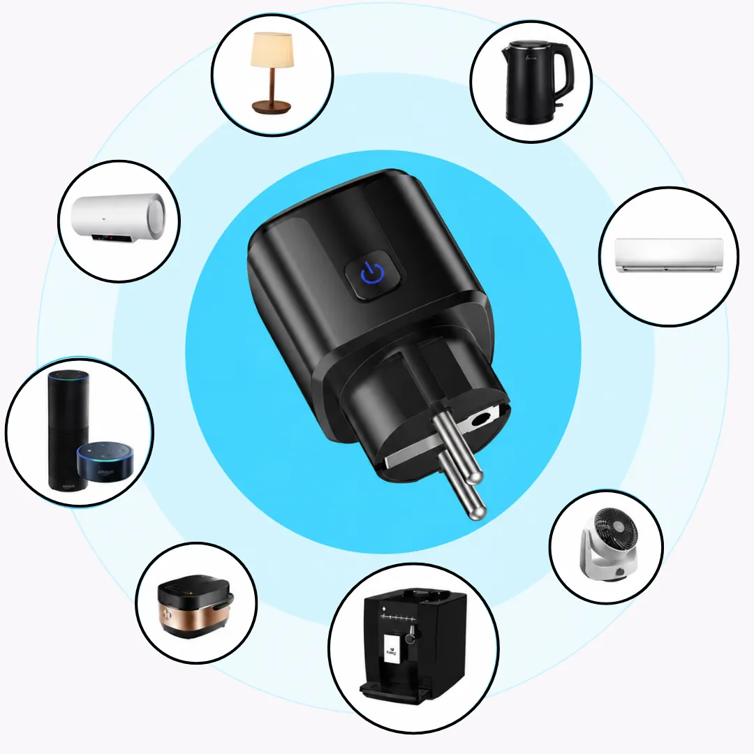 ADAMANTA ADM 7098 Presa Smart WiFi con Monitor Energia