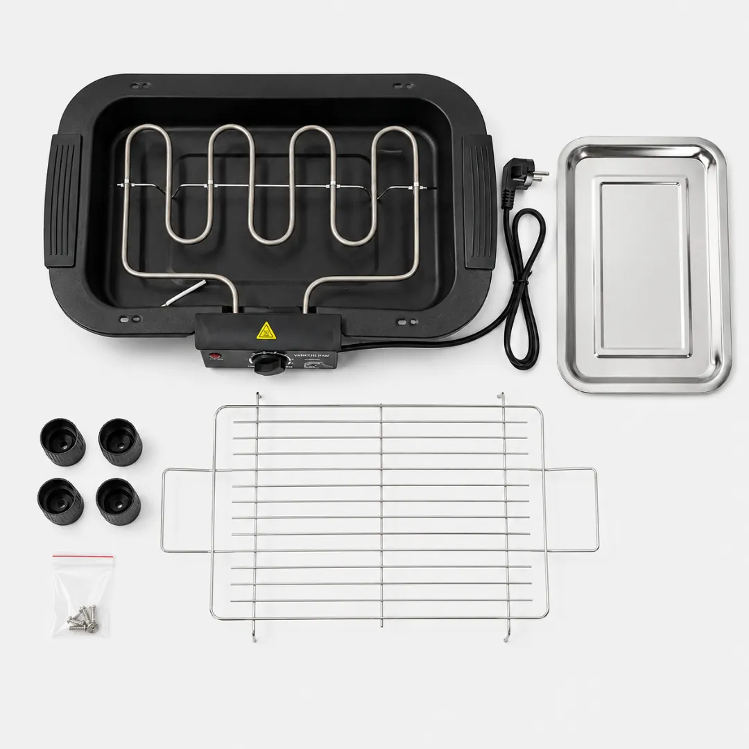 ADAMANTA 7088 barbecue elettrico 2000W regolabile