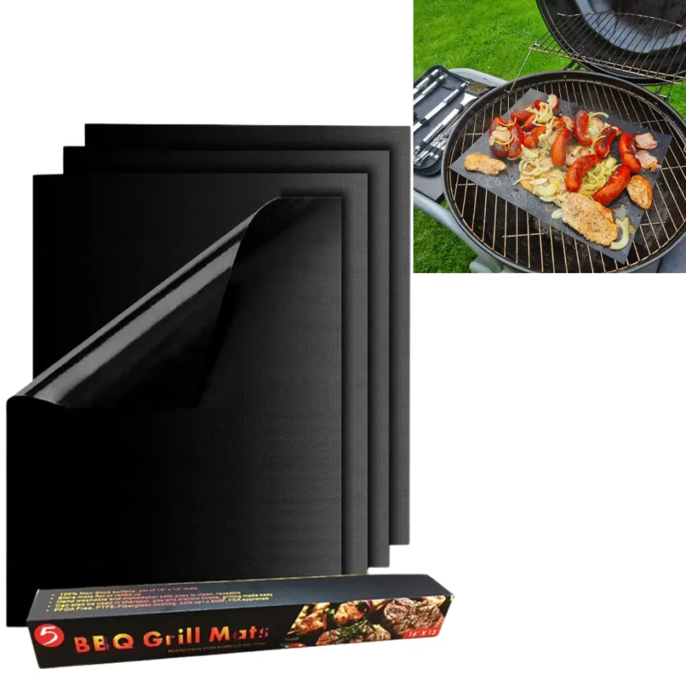 ADAMANTA Baking Mat For Grill Baking Set 181 tappetino grill 4 pezzi antiaderente