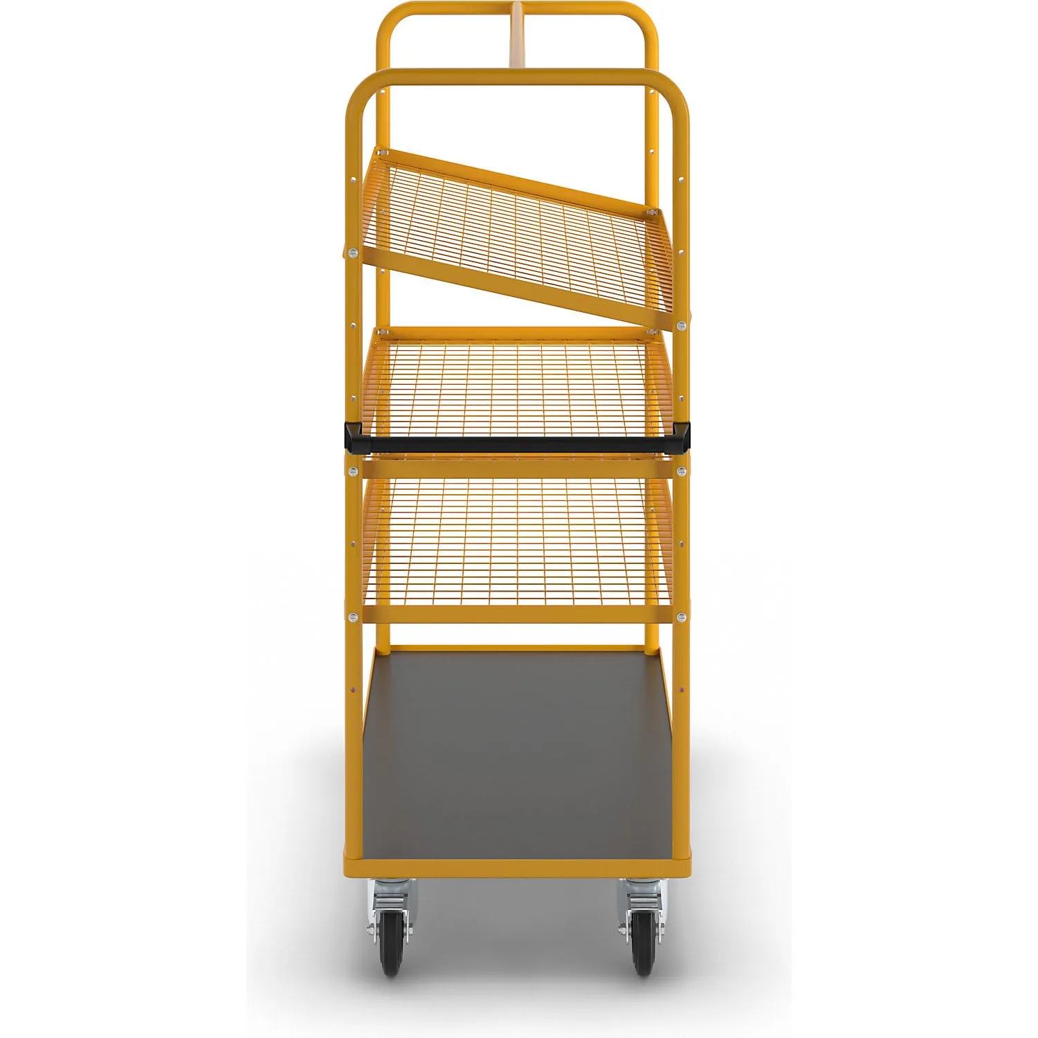 Eurokraft Pro Carrello a Ripiani 3 Pareti 1390x650 mm