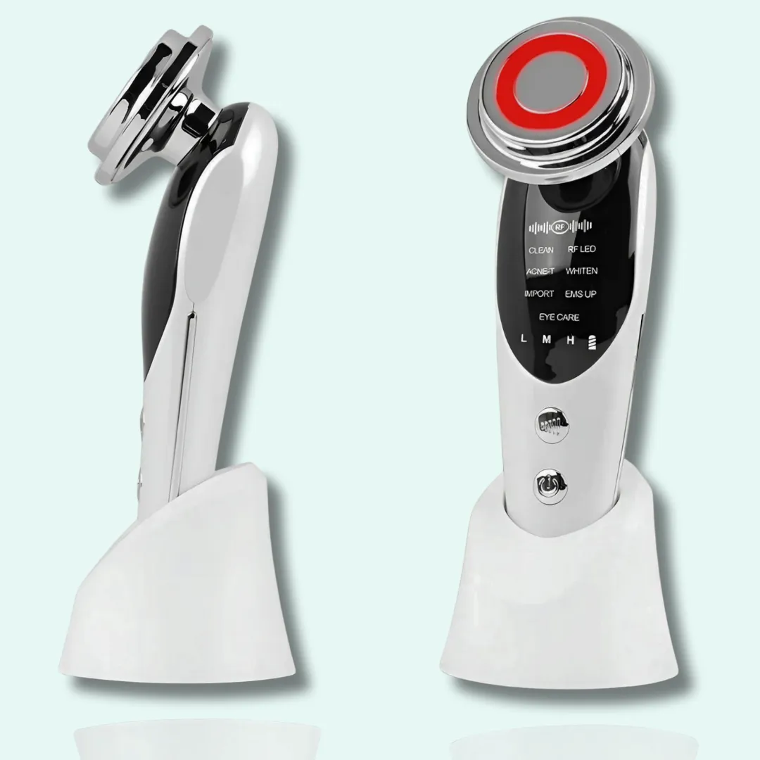 ADAMANTA 7-in-1 Anti-Aging & Skin Rejuvenation Device 7057 dispositivo viso EMS RF LED
