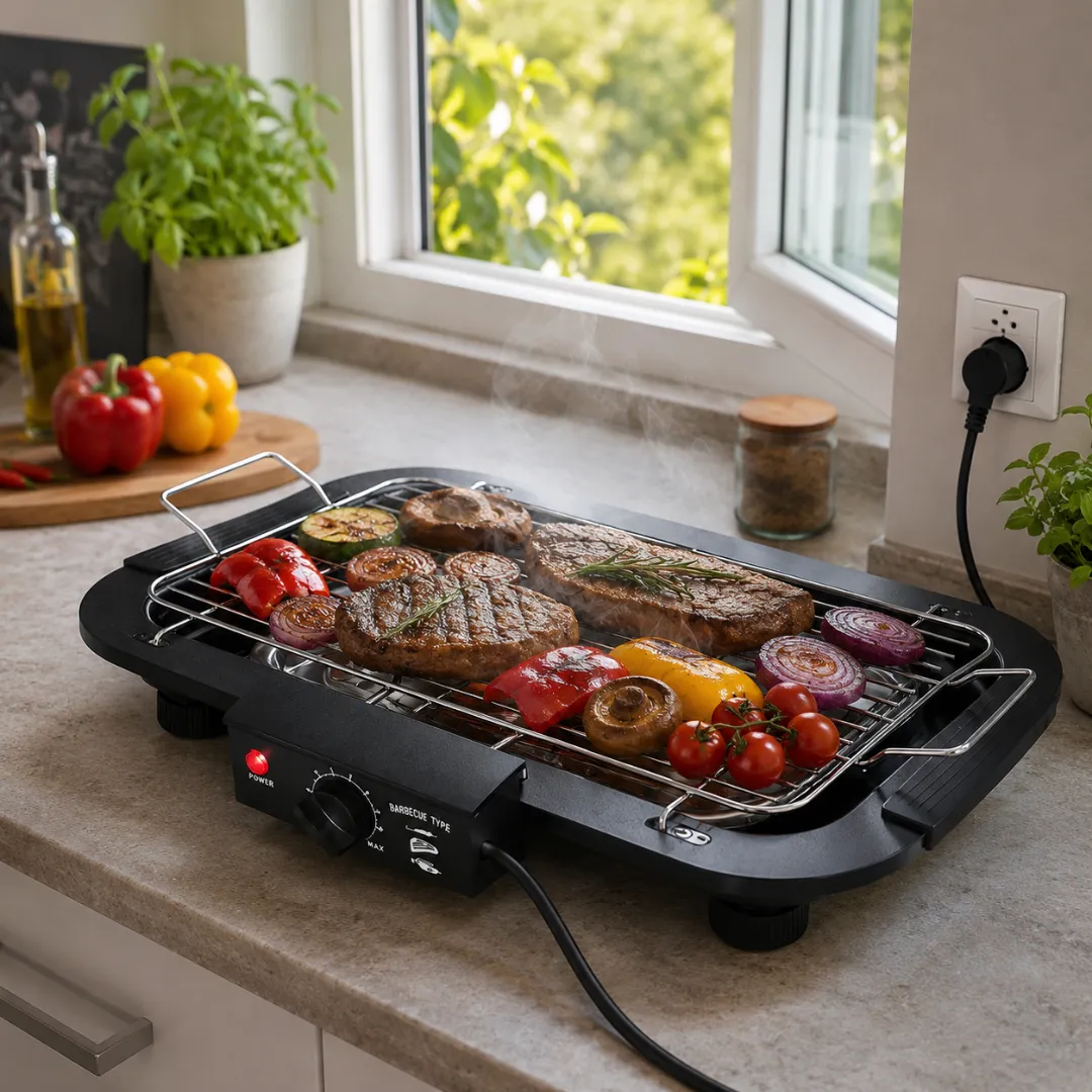 ADAMANTA 7088 barbecue elettrico 2000W regolabile