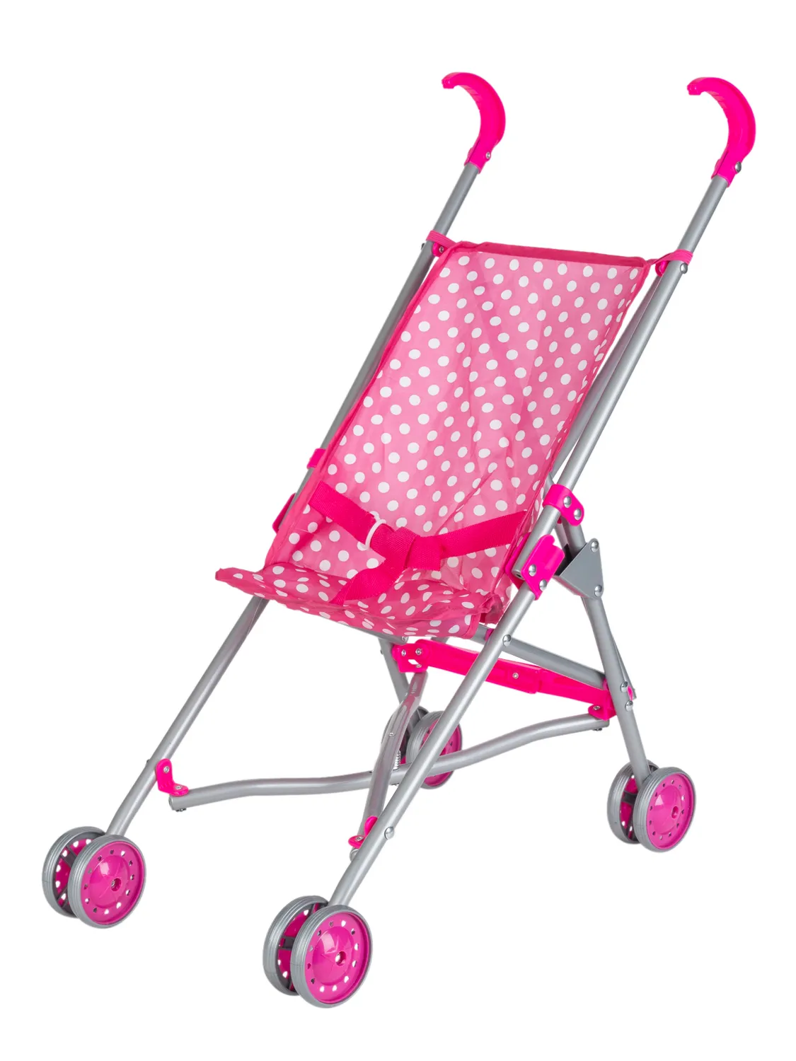 Wibra Passeggino bambole rosa pois 56 cm