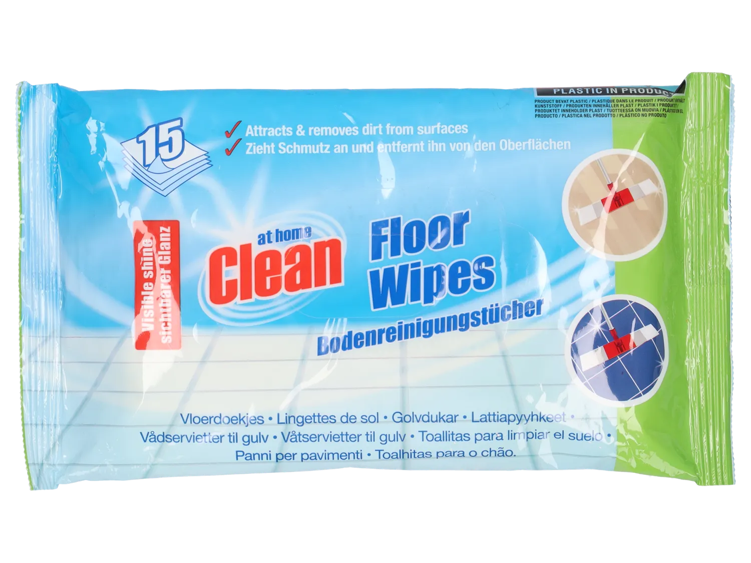 Wibra Vloerdoekjes megabox panni pavimento 180 pezzi profumati