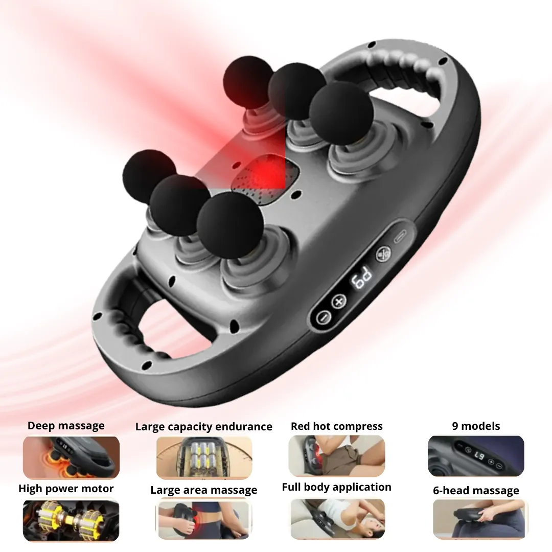 ADAMANTA Intelligent 6-Point Massage Gun pistola massaggio ricaricabile