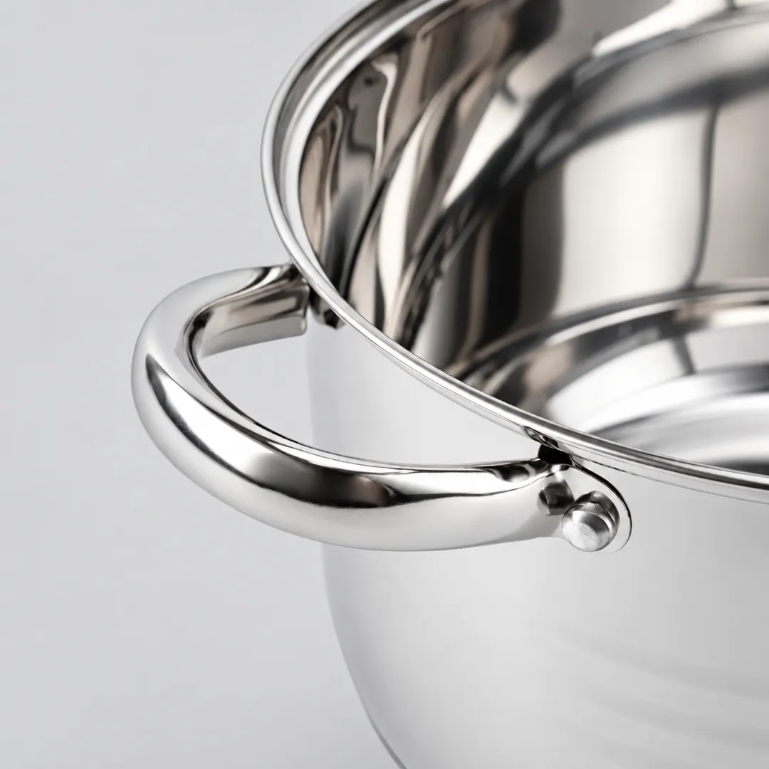 ADAMANTA 393 batteria pentole acciaio inox 12 pezzi induzione