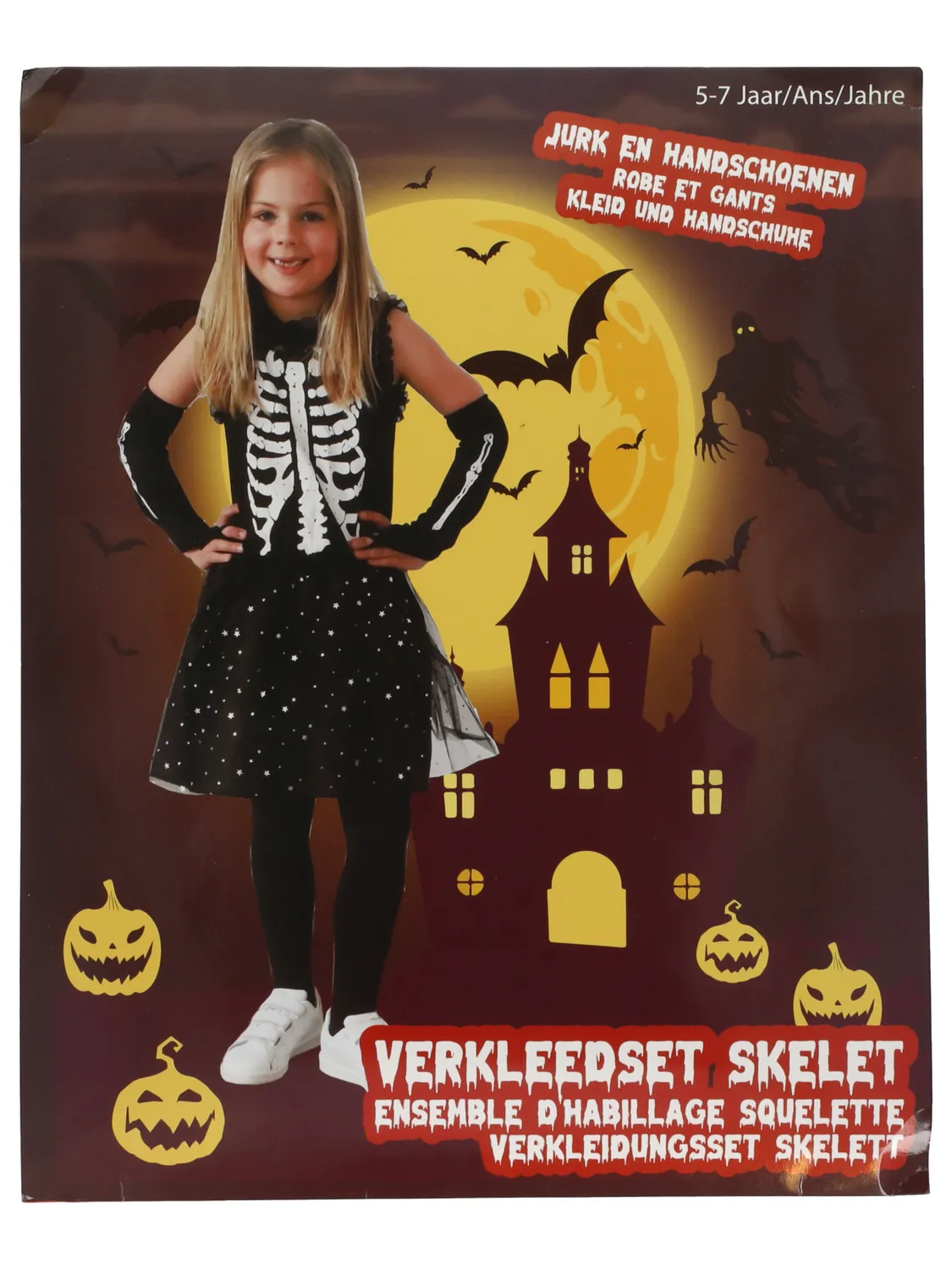 Wibra Costume Halloween Bambini 5-7 Anni Pauroso