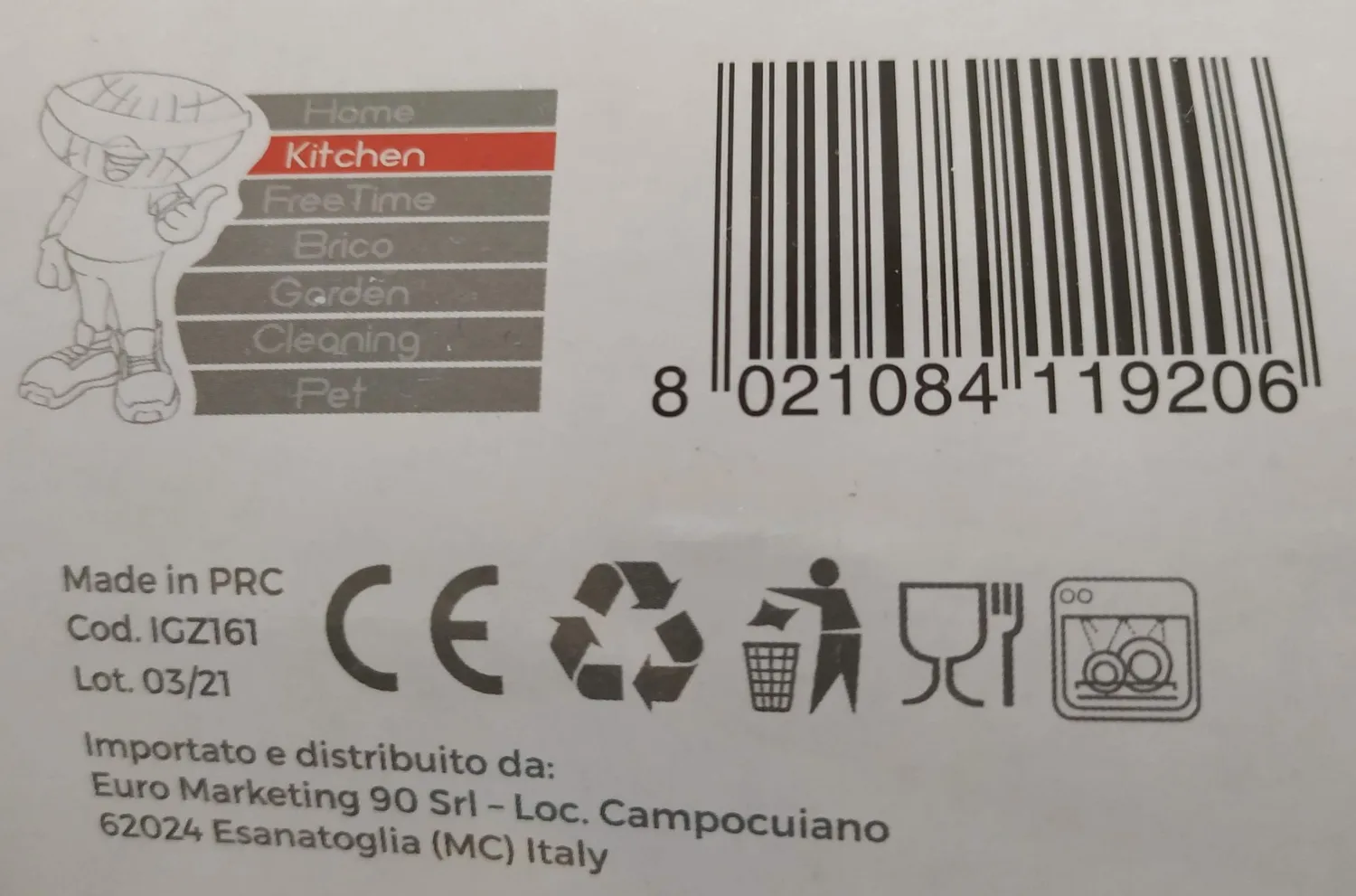EUROMARKETING Ciondola Scolaverdure Basculante
