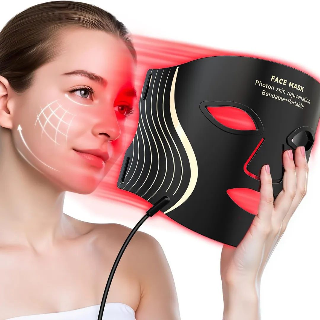ADAMANTA 7054 Maschera LED Viso 7 Colori Silicone