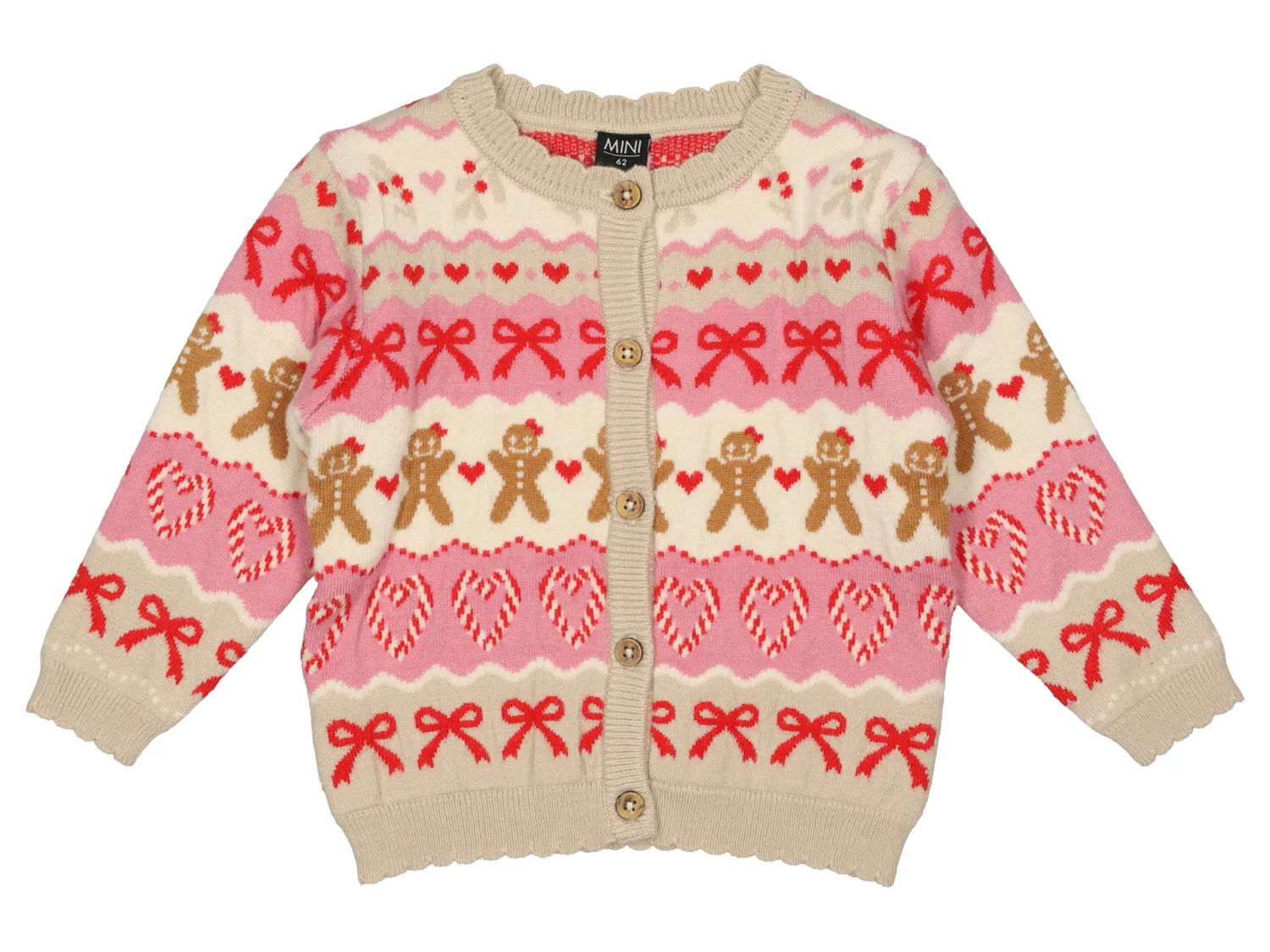 Wibra Newborn Cardigan Neonato Golfino jacquard viscosa