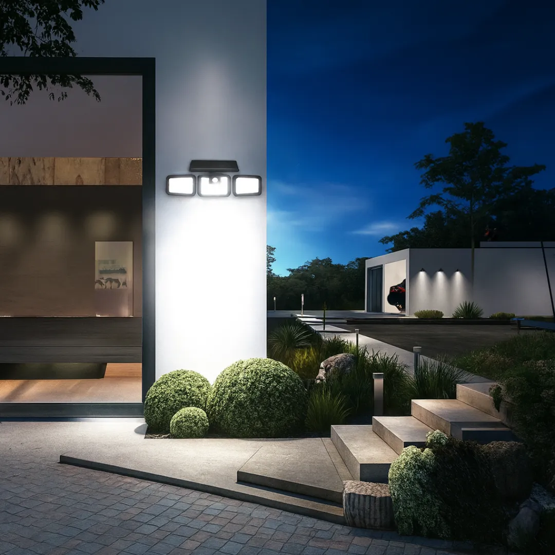 ADAMANTA SOLAR HALOGEN LAMP 100LED lampada solare con sensore