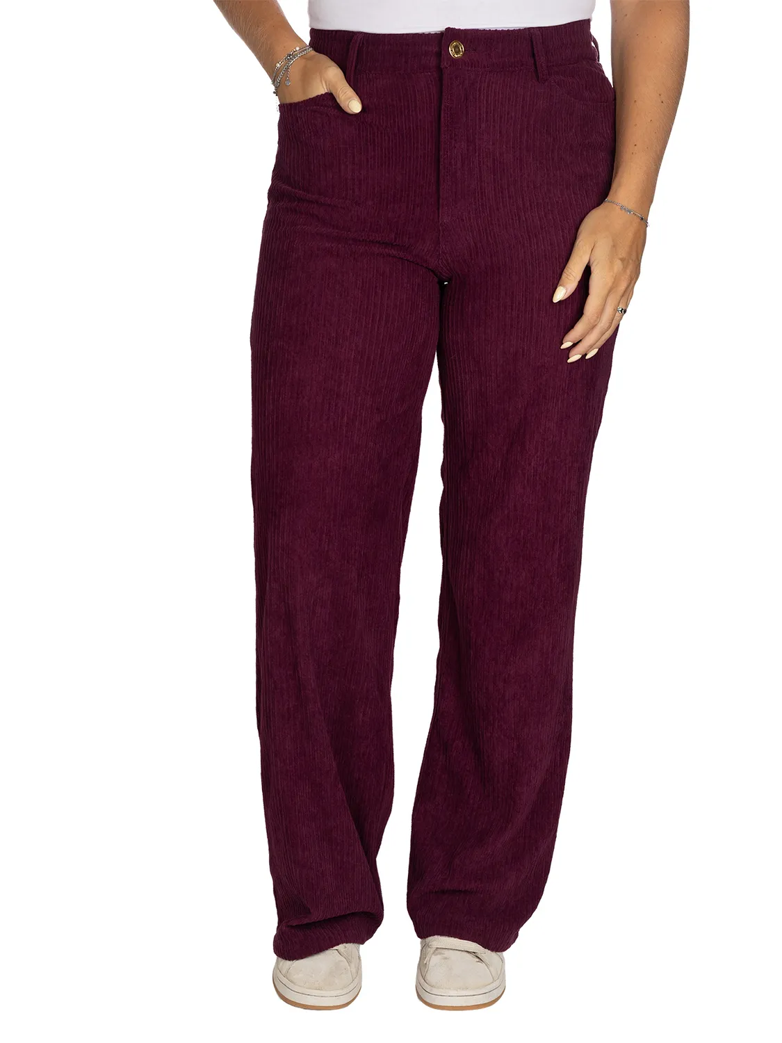 Wibra Pantaloni Velluto Costa Gamba Larga