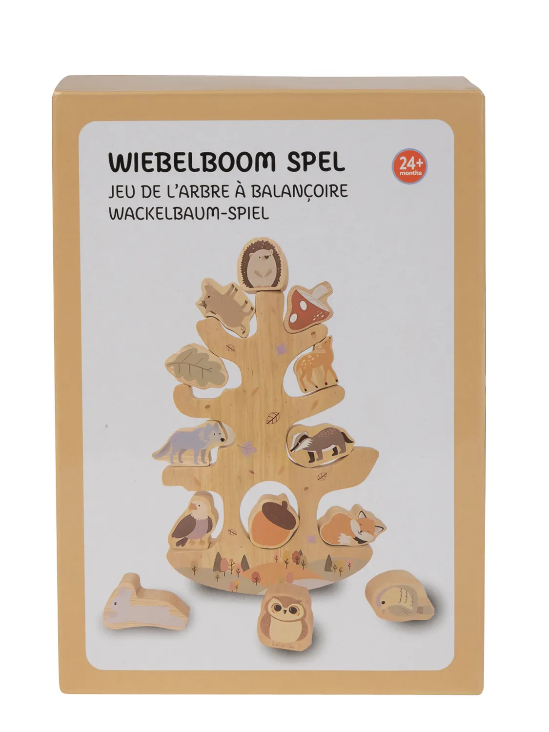Wibra albero equilibrio legno gioco 13 pezzi bosco