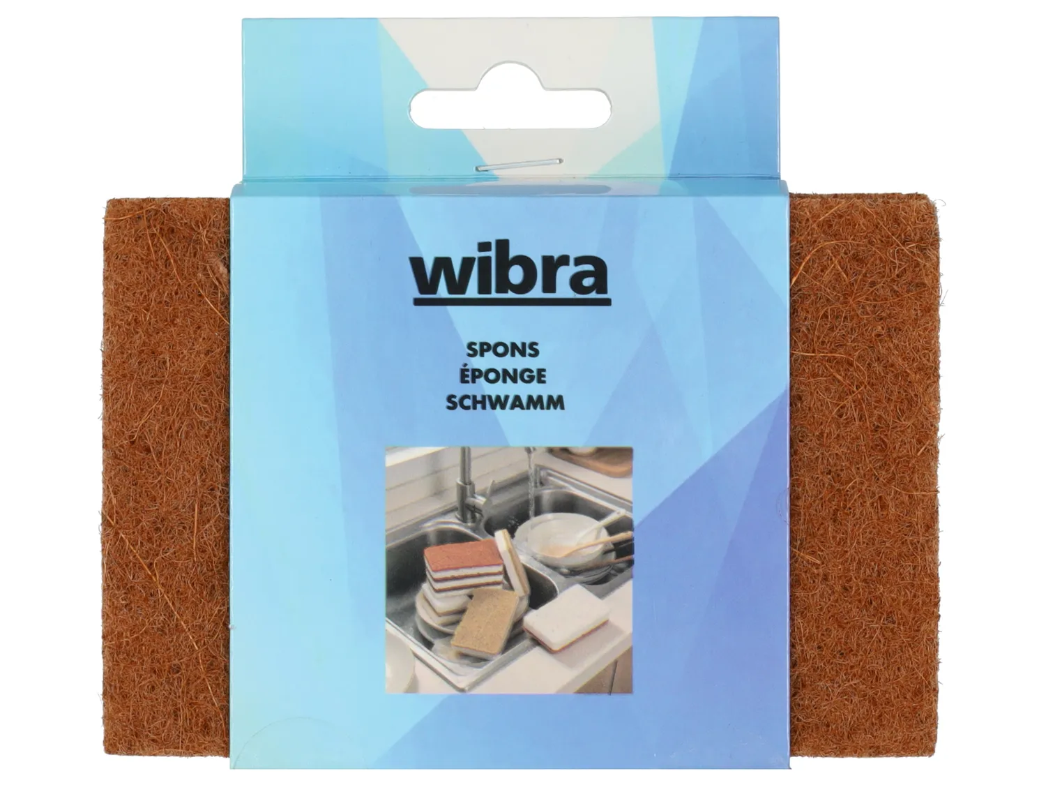 Wibra spugne cucina in fibra di cocco 2 pezzi