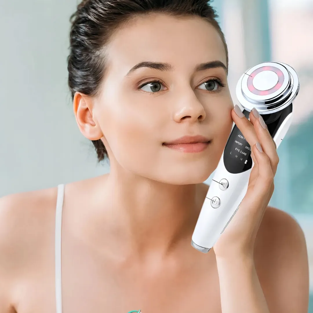 ADAMANTA 7-in-1 Anti-Aging & Skin Rejuvenation Device 7057 dispositivo viso EMS RF LED