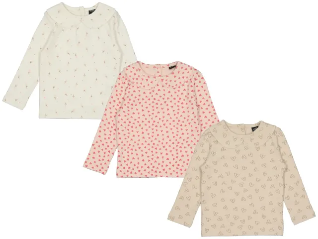 Wibra Baby T-shirt rib a maniche lunghe