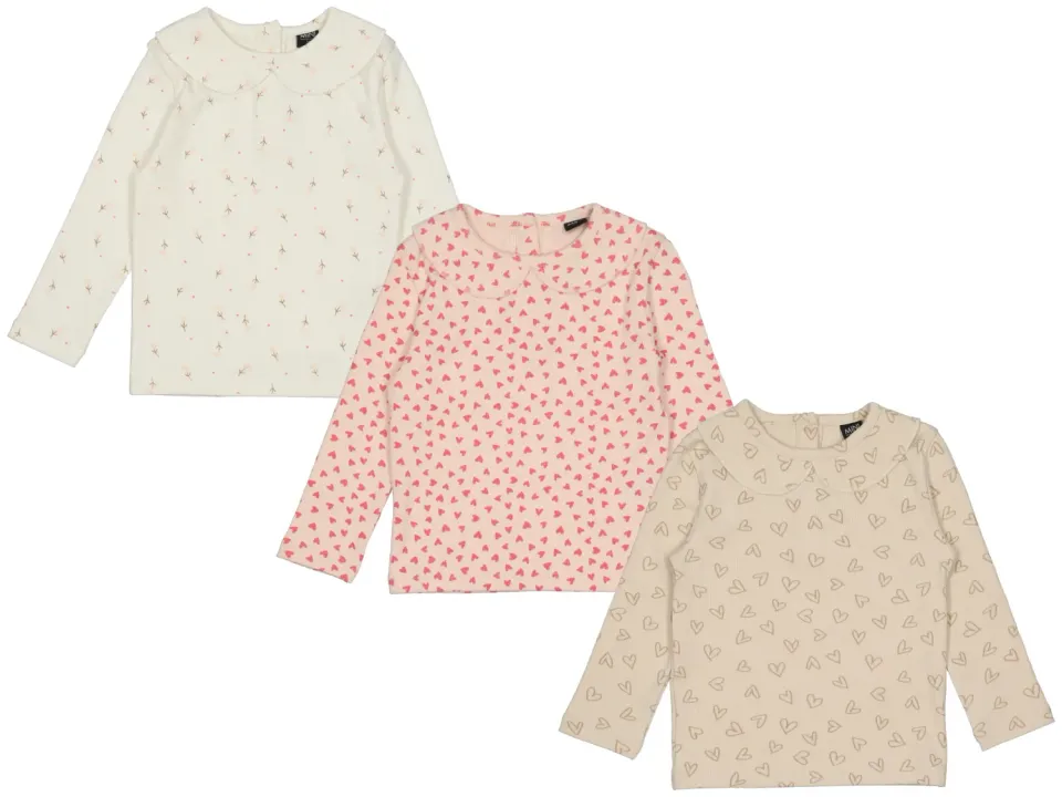 Wibra Baby T-shirt rib a maniche lunghe