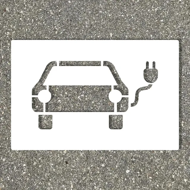 Kaiserkraft Stencil Segnaletica Ricarica Auto Elettriche Plastica