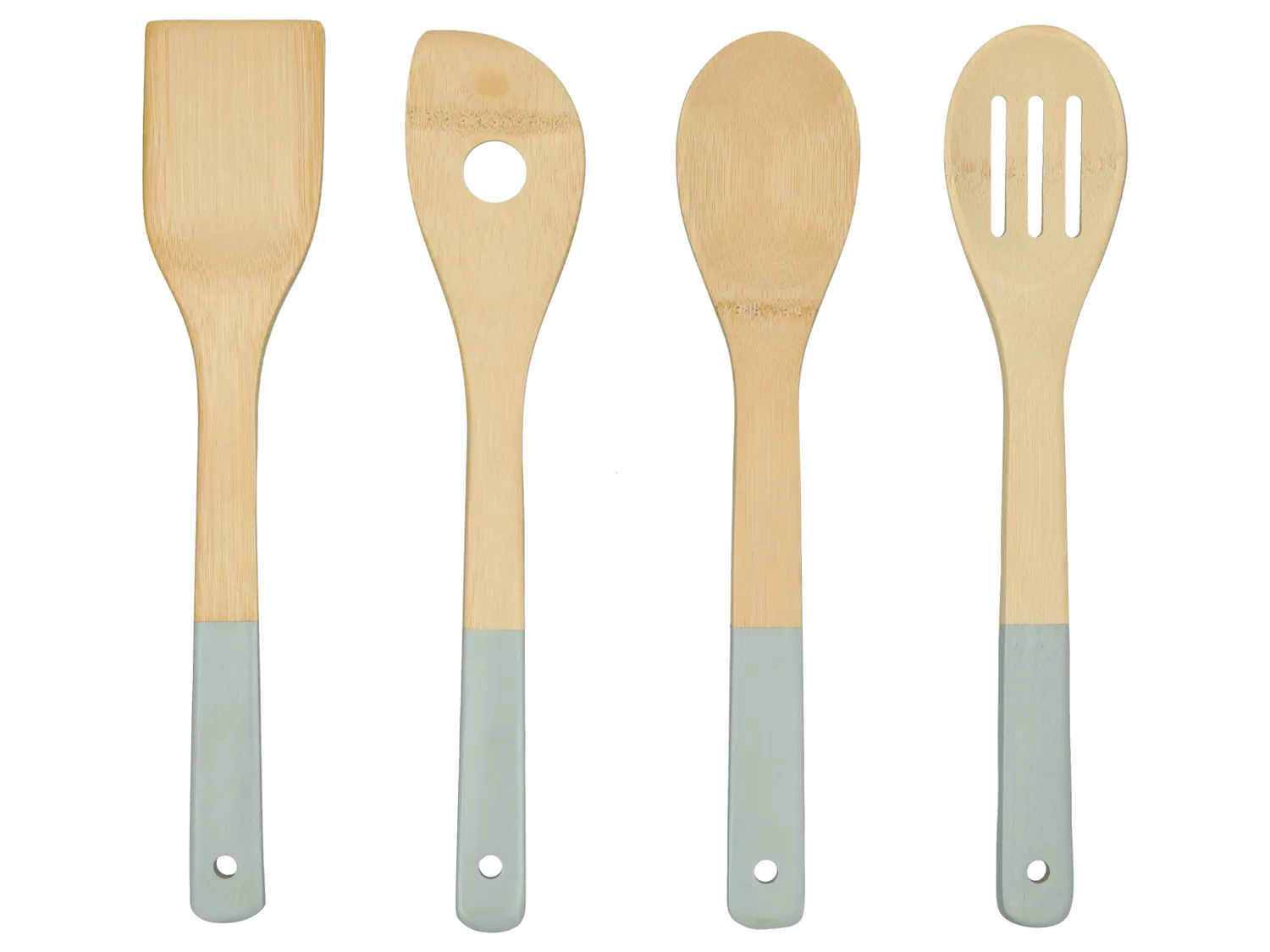 Wibra bamboe set utensili cucina 4 pezzi 30 cm